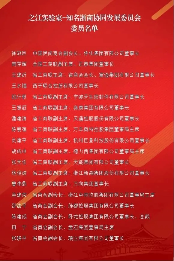 1616396440221337.jpg 杨和荣、张文阳、毛磊三鄞商成为之江实验室-知名浙商协同发展委员会